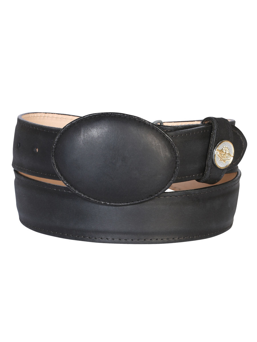 Cinturón vaquero para hombre El General - Cuero auténtico - Negro
21274