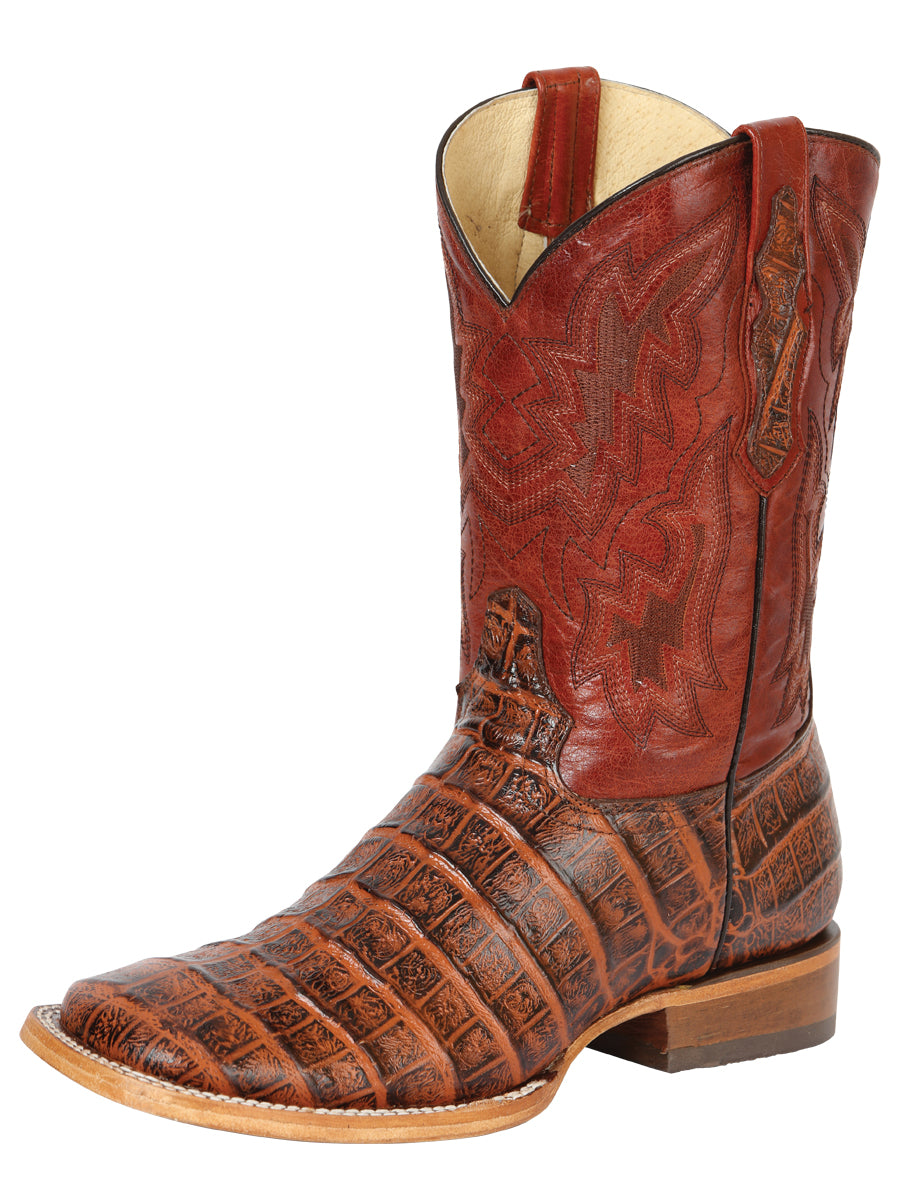 Men’s Western Boot Print Caiman Belly 100 Años - Brandy
43630