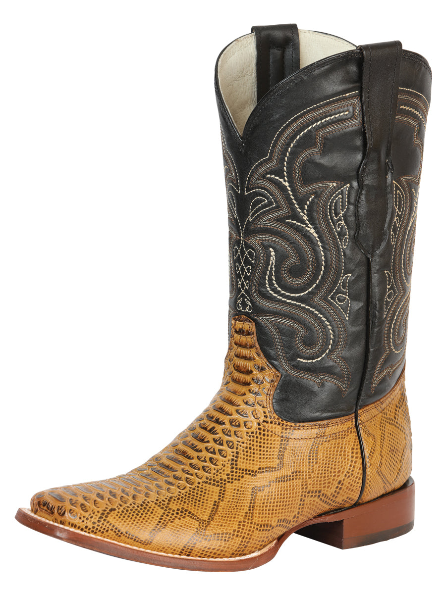 El General Men’s Python Imitation Rodeo Boots - Honey 45434