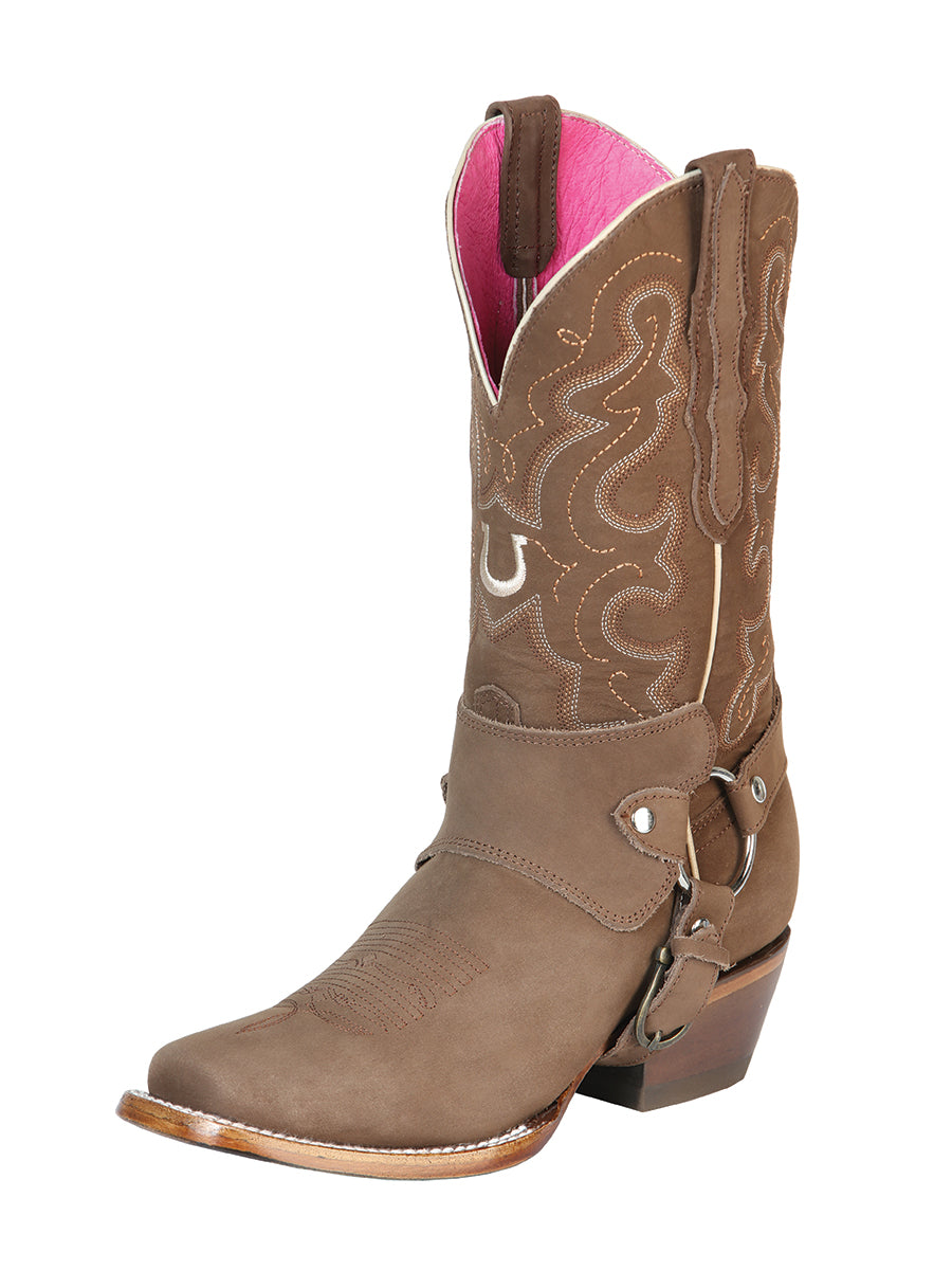 El General - Boina de rodeo para mujer - Nobuck Camel 51150