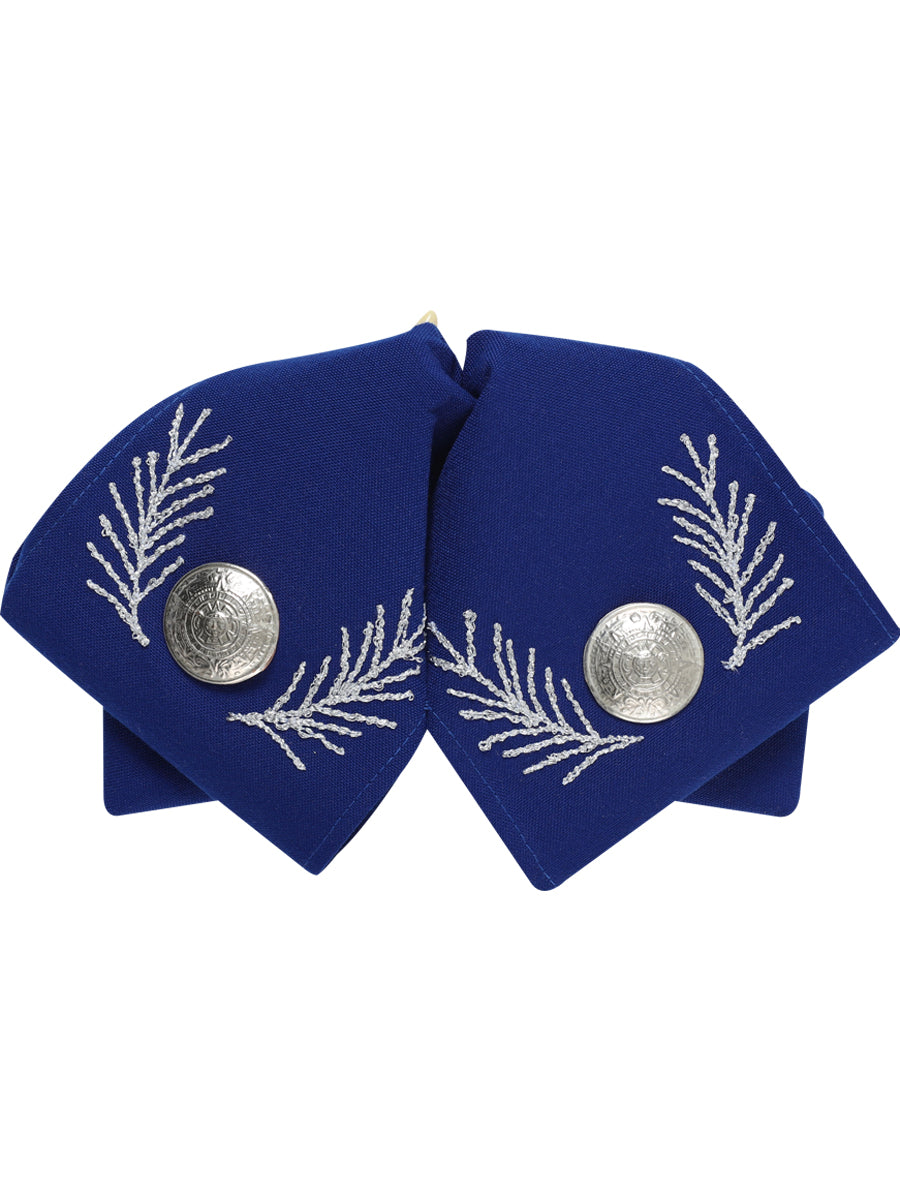 Adulto
Pajarita Charra Mexicana 100% Poliéster Azul Rey/Oro 601108