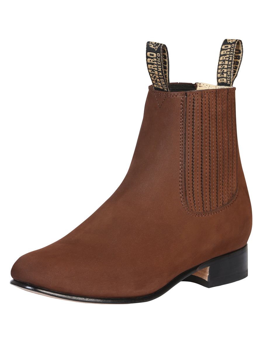 Bota Charro El Besserro - Nobuck Camel 204