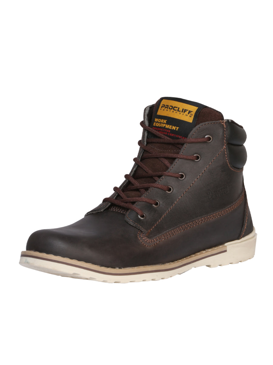 Procliff Protection Work Ankle Boot with Laces - Brown 35200