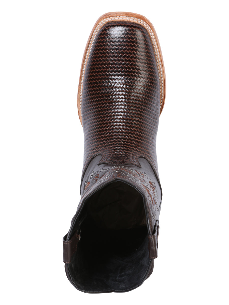 El General Men's Rodeo Boot - Printed Cigar 41791