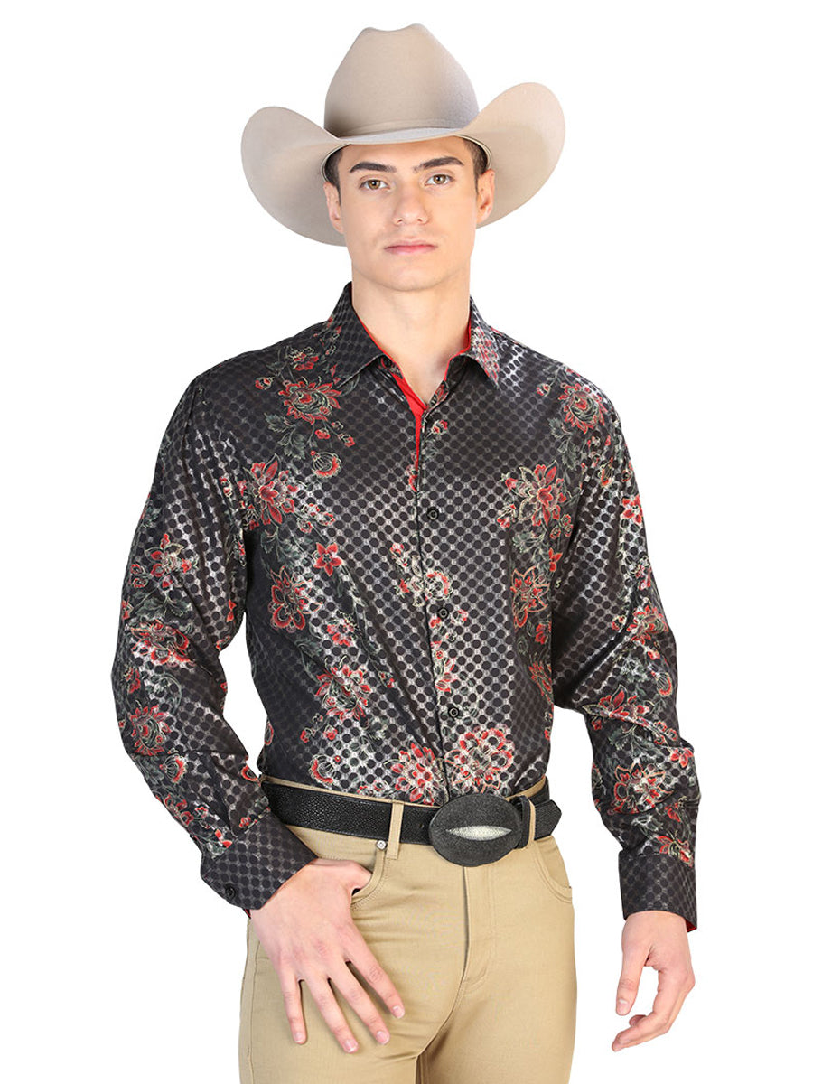 Black Casual Long Sleeve Shirt 43857