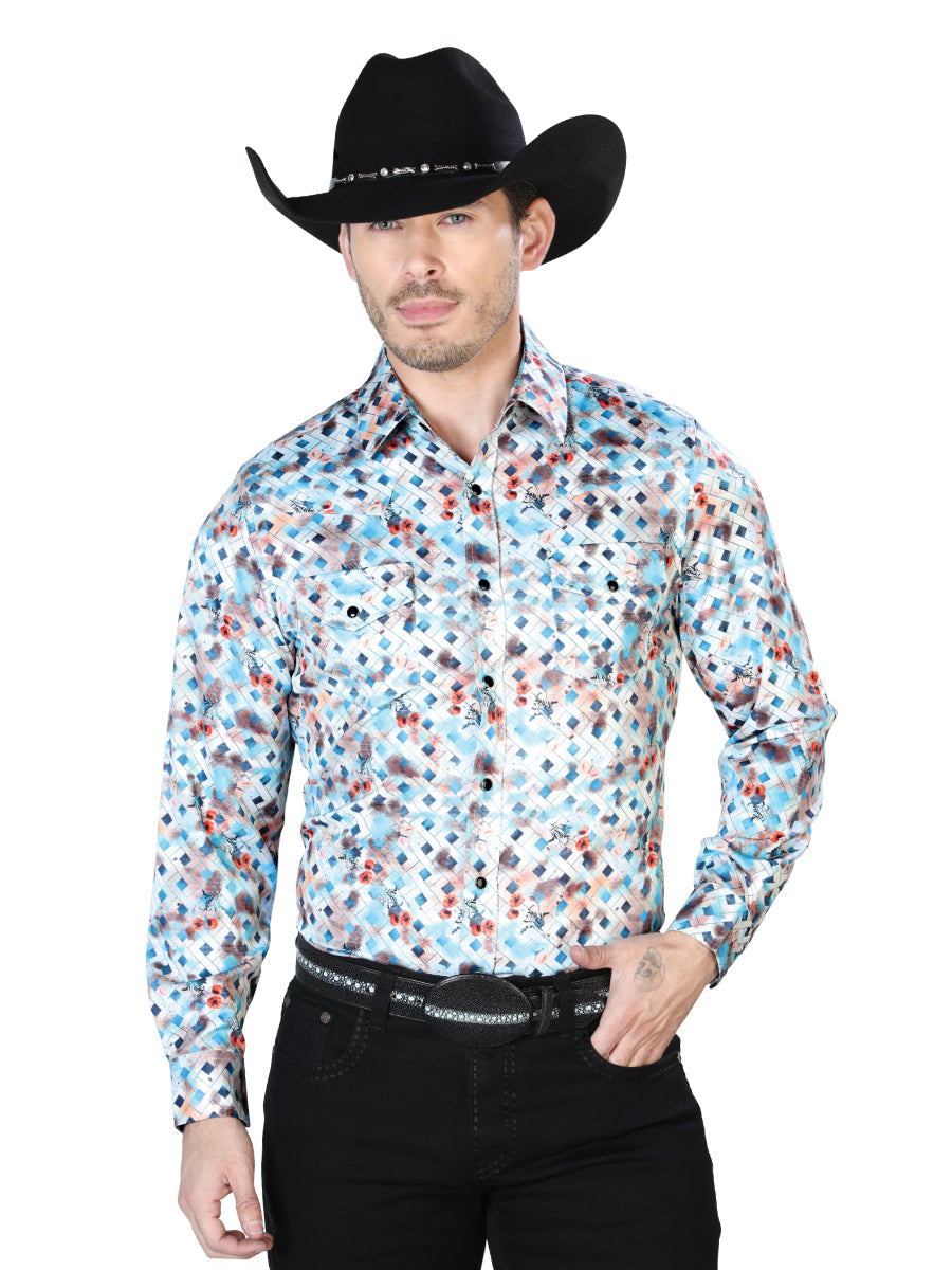 Multicolor Casual Long Sleeve Shirt 43933