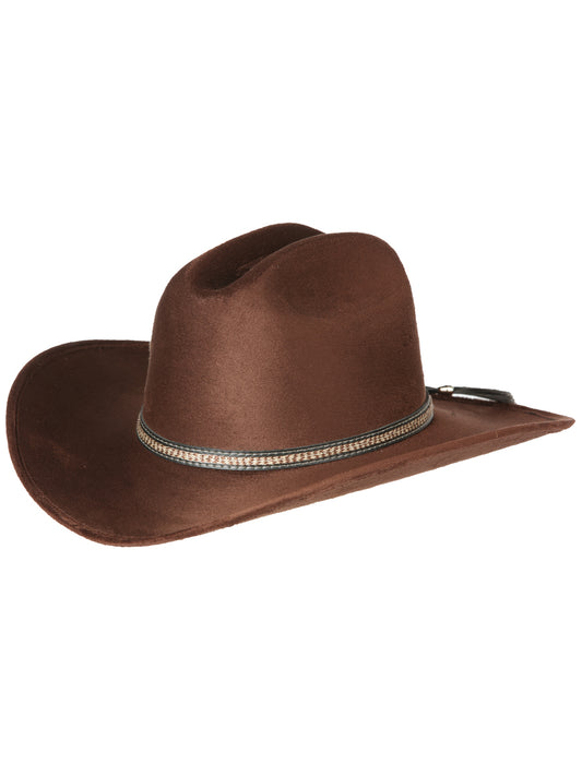 El General Suede Western Kids Hat Dark Brown 44246