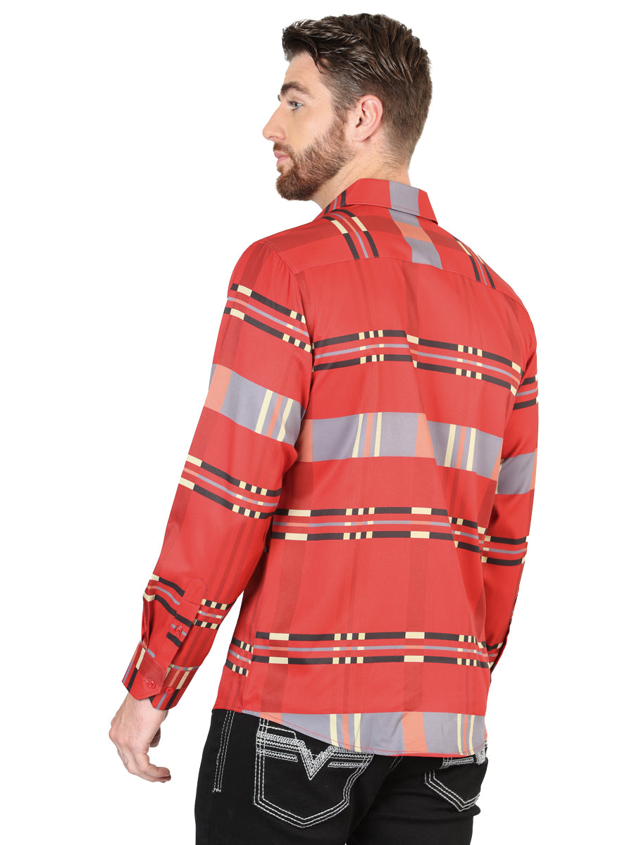 El General Red Casual Long-Sleeve Shirt 44601