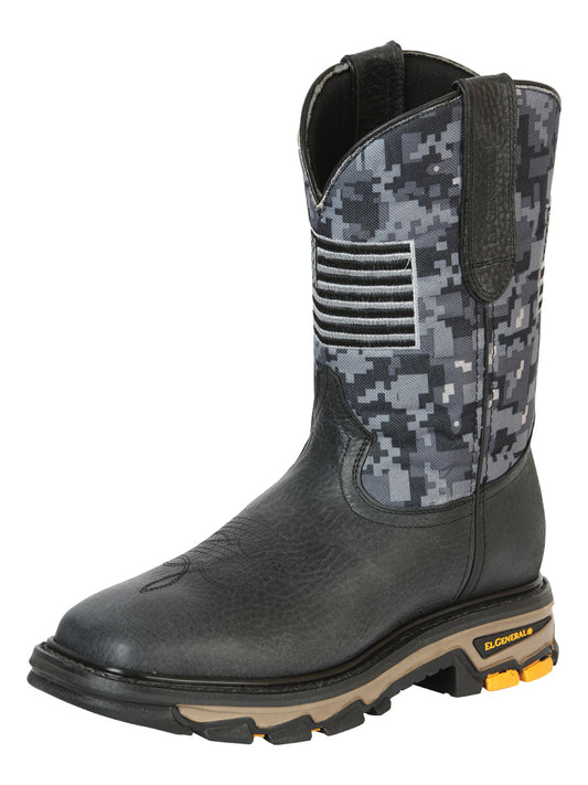 El General Men’s Work Boot - Bull Fight Leather - Black

  44756