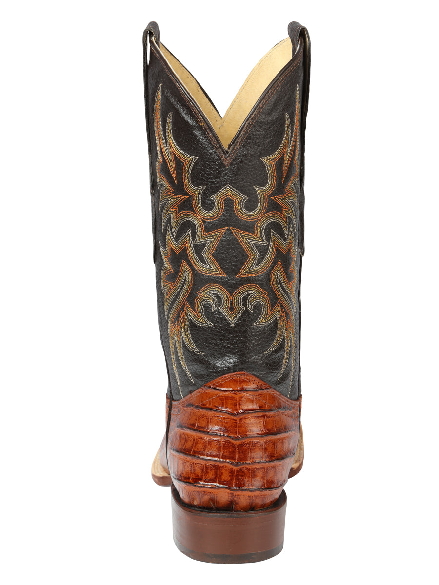 El General Rodeo - Printed Alligator leather boots - Cogñac 44939