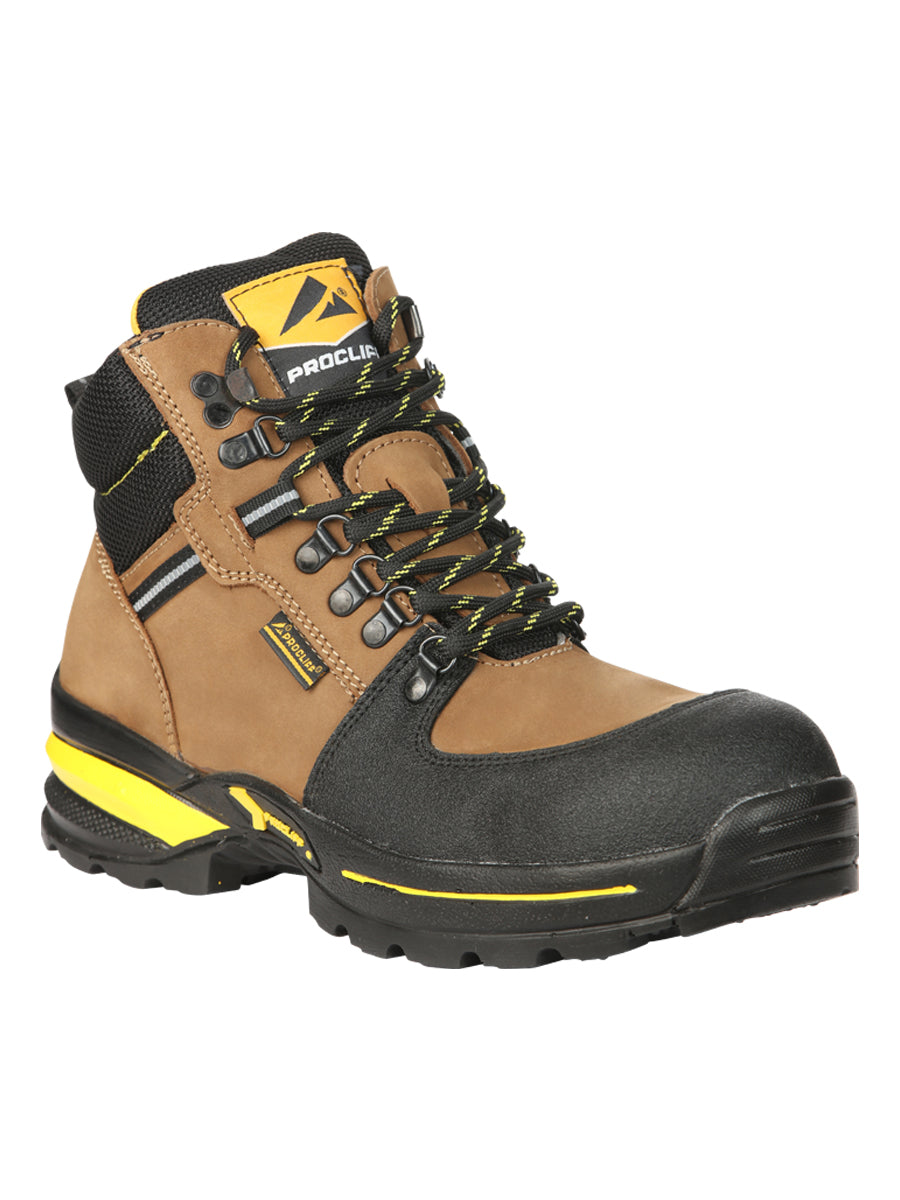 Zapatos de trabajo Procliff para hombre con cordones y puntera - Nobuck Maple 45286