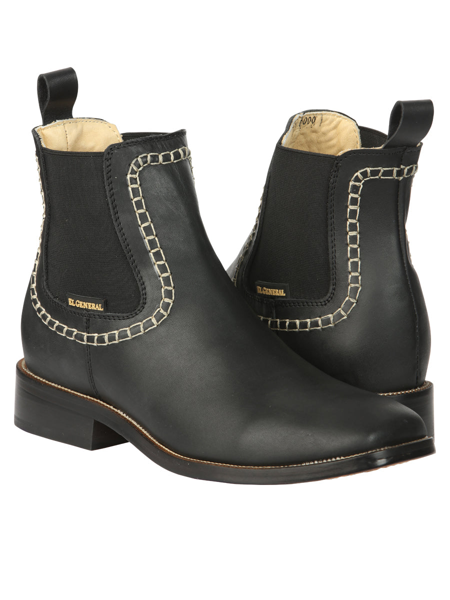 Botines de piel para hombre El General - Negro 45420