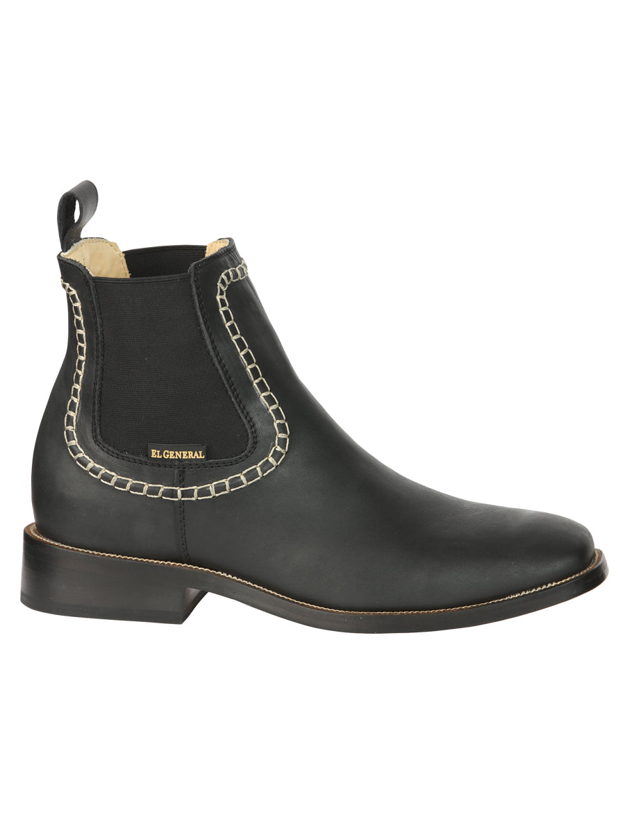 Botines de piel para hombre El General - Negro 45420