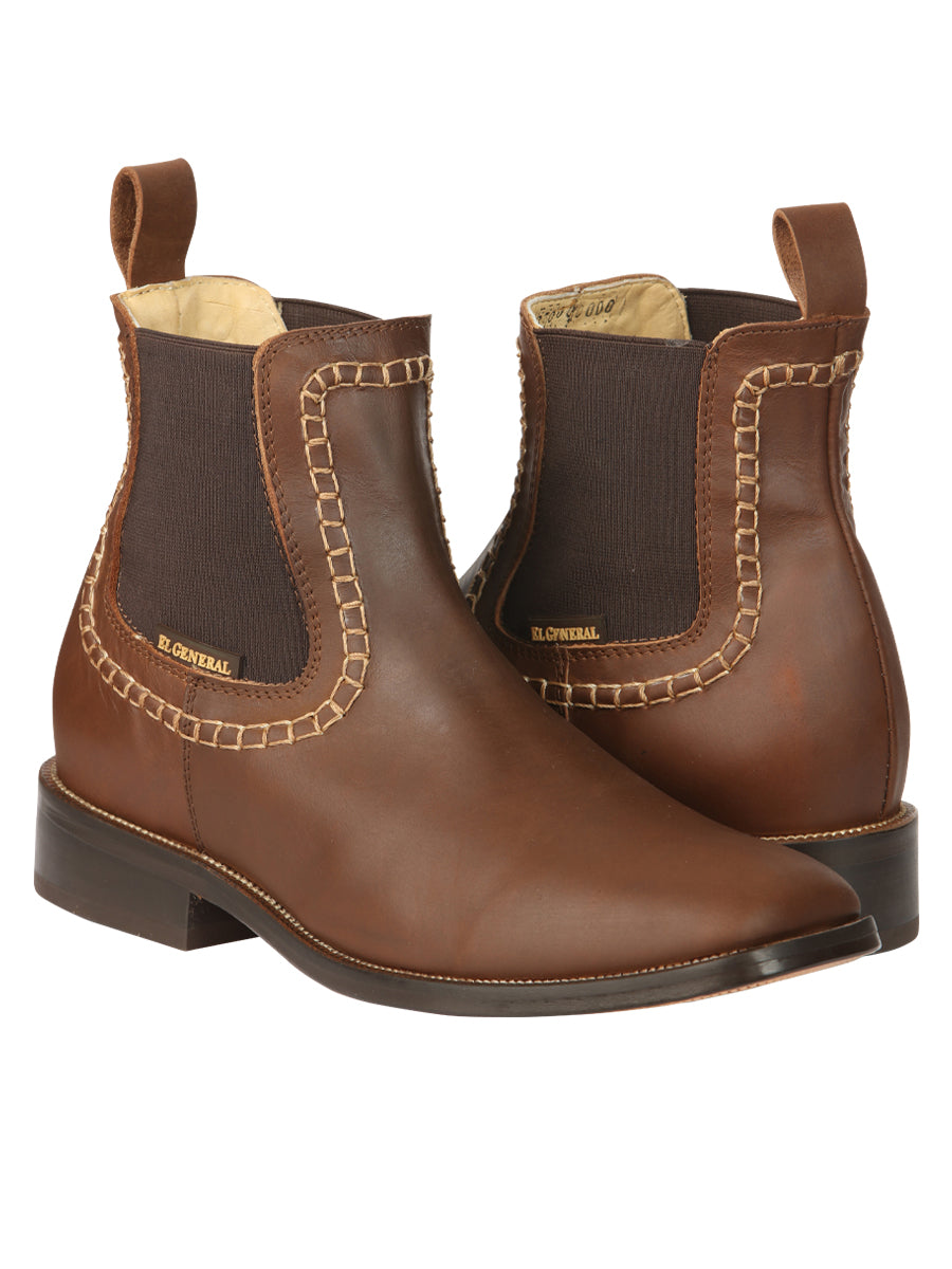 Botines de piel para hombre El General - Marrón 45421