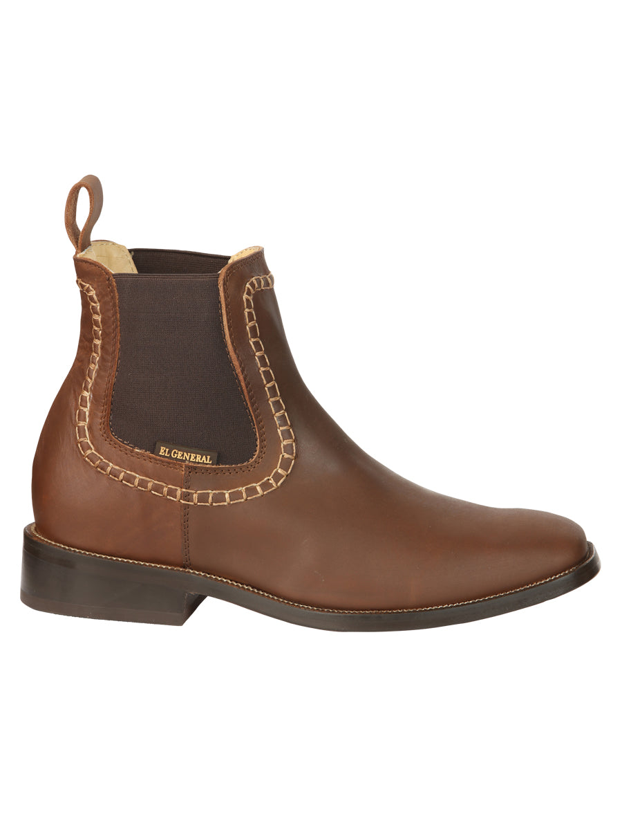 Botines de piel para hombre El General - Marrón 45421