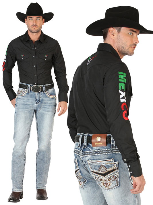 Pantalones vaqueros premium Centenario para hombre, corte recto, color negro 45532