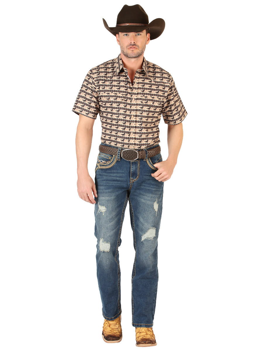 Vaqueros Centenario Bootcut para hombre - Azul oscuro 45534