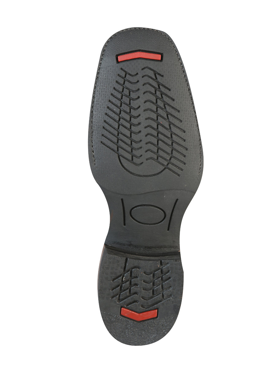 Bota de Rodeo El General - Marrón Loco con Bordado 51110