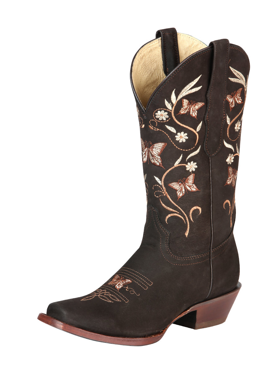 Botas Rodeo El General para Mujer - Piel Nobuk - Marrón 51227