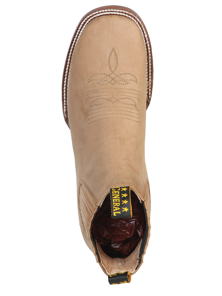 Botín de punta cuadrada El General - Nobuck Arena 126191