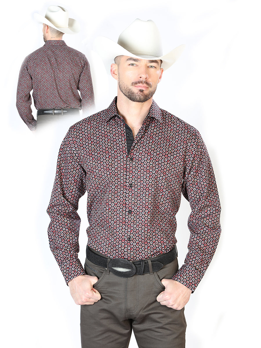 Black And Red Long Sleeve Shirt 126270