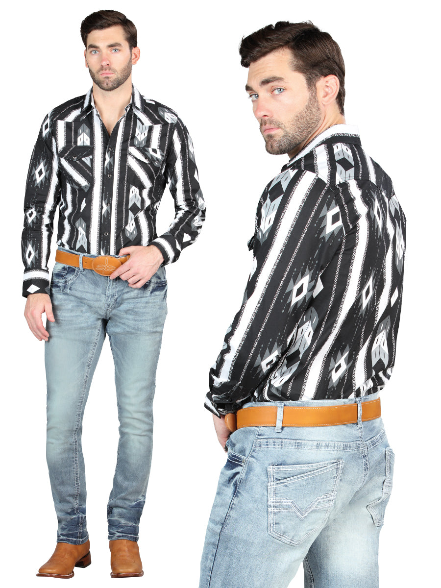 Pantalón elástico ajustado azul claro El Norteño 126632