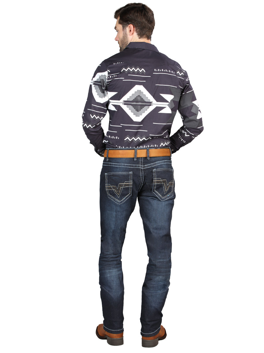 Pantalones vaqueros ajustados elásticos El Norteño en azul oscuro 126635
