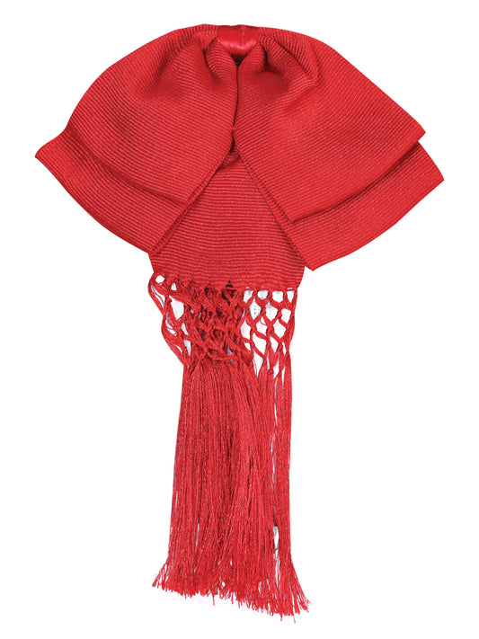 Corbata de Charro Mexicana 85% Articela, 15% Poliéster Rojo 601317