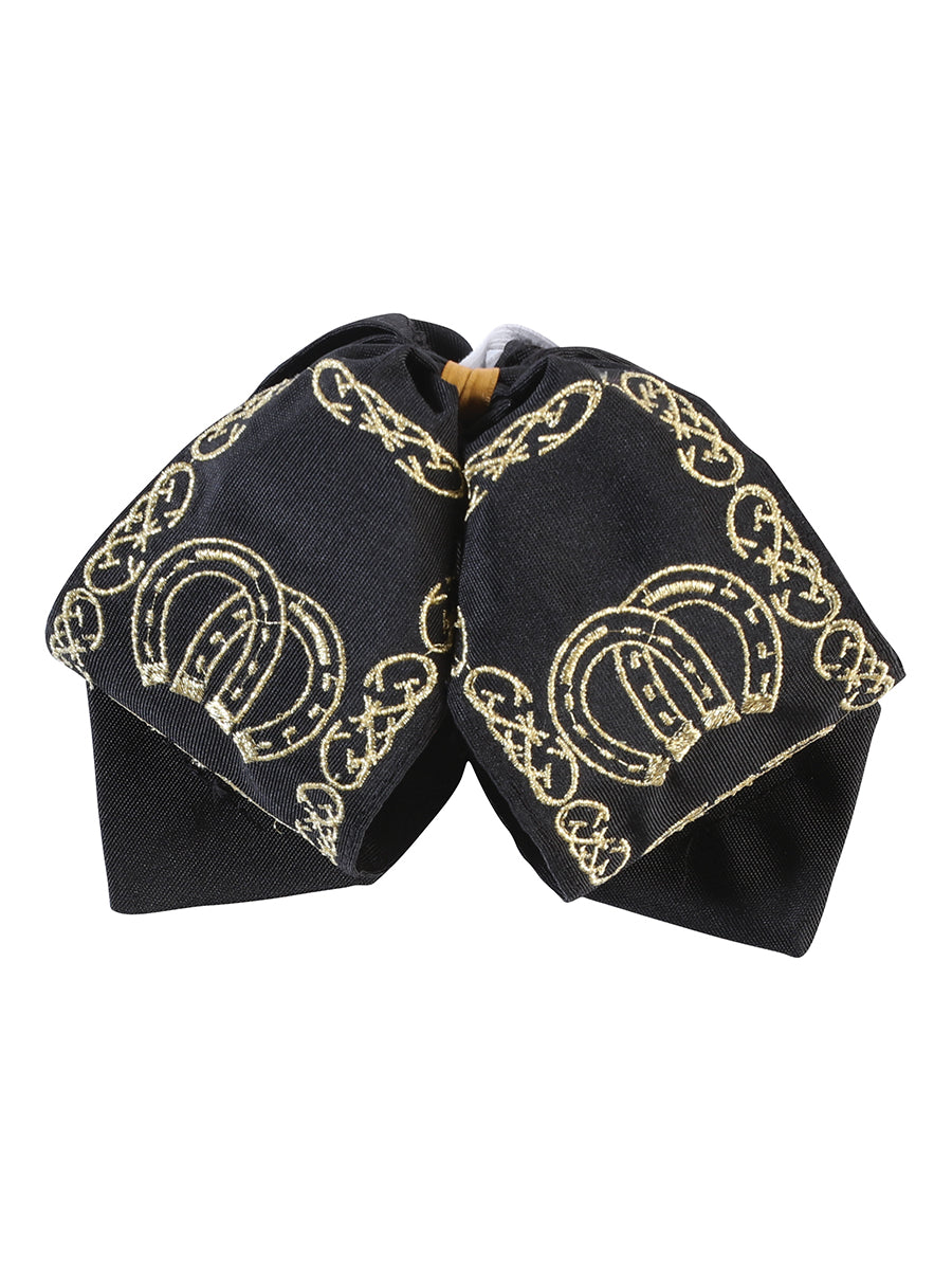 Kids 
Mexican Charro Bow Tie 100% Polyester Black/Gold  601763