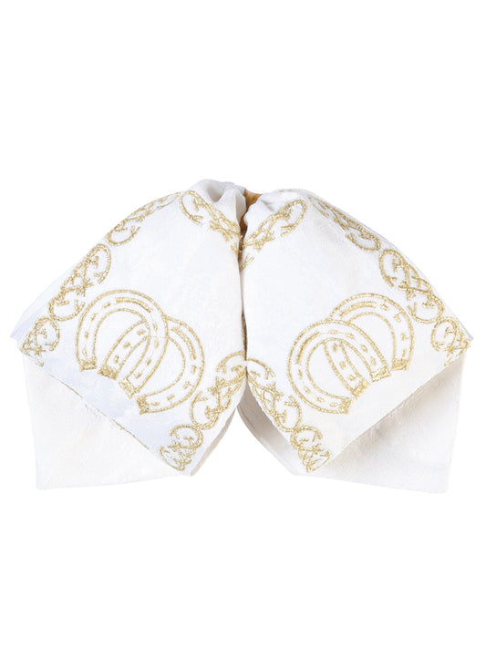Kids 
Mexican Charro Bow Tie 100% Polyester Ivory/Gold  601812
