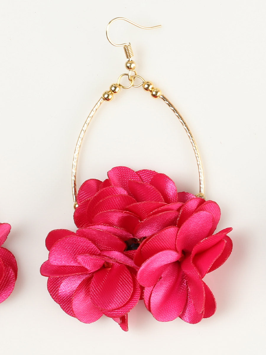 Aretes Artesanales Mexicanos Fucsia 603243