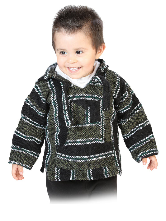 Sudadera Artesanal Jerga 100% Acrylan Negro/Verde 603854