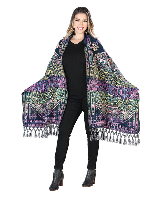 Mexican Artisanal Shawl 100% Acrylic Yellow 603890